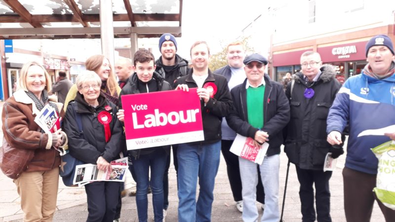 Campaigning at Waterlooville.